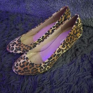 Leopard Print Women's Wedges